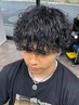 【メンズ限定大人気】メンズカット+ニュアンスパーマ ￥10900