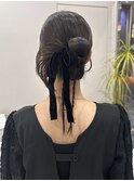 【ベロアリボンと相性バッチリカチモリヘア】