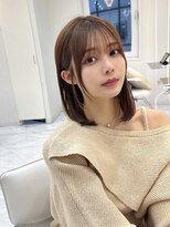 アイユー(ii+U)&nbsp;大人ボブ/ミディアムボブ/結べるボブ/ココアベージュ