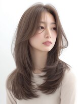 アポロ 横浜駅店(apollo)&nbsp;xカラー/ホワイトグレージュ/レイヤーカット/チェリーブラウン