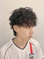 ビアンコ(bianco produce by L'Aube)&nbsp;メンズ プードルパーマ ツイストスパイラル ウルフマッシュ