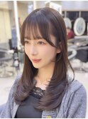 韓国レイヤー/韓国風/ボブ/髪質改善/黒髪/ブリーチなし〔池袋〕