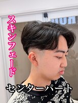 ルースト 心斎橋店(ROOST)&nbsp;刈り上げセンターパート/波巻きツイストスパイラル/心斎橋