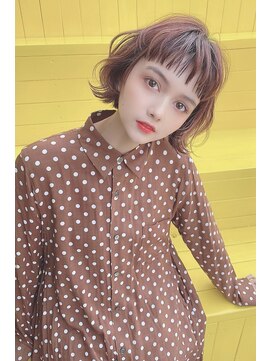 リークフー(Ree cu fuu) 小顔夏カットふんわりレイヤー大人可愛いナチュラルブラウン