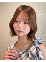 サンドナル 鹿児島天文館(sand NALU)&nbsp;ハッシュカット/グレージュ/デザインカラー[鹿児島天文館]