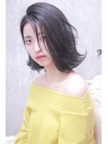 カシュカシュ(cache cache) cache☆大人のロングボブSTYLEグレージュカラー