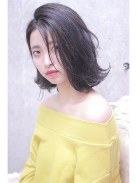 カシュカシュ(cache cache) cache☆大人のロングボブSTYLEグレージュカラー