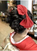 華やか振袖に合うアップスタイル【延山styling】