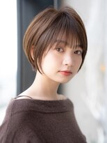 エインアンリー 表参道(AIN.ANLY.)&nbsp;★ワンレンボブルフ黒髪ネビージュ小顔ぱっつん前髪ウルフパーマ