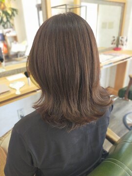 キュウヘアー(KYUU HAIR) ミディアム×アッシュベージュ