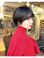 コール ネックス ザ サロン 表参道(COALL nex the salon) ダークアッシュ前髪あり大人ガーリークールショート