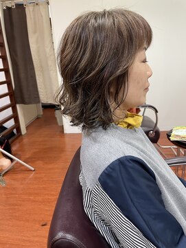 ロココ(ROCOCO) ★斜めバング グレージュカラー デザインカラーシルキーベージュ