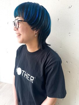 ヘアーワークス ヘルム 渋谷店(HAIR WORKS HELM) 【HELM渋谷】アンブレラカラーウルフ