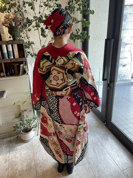 フェリア 松山(Feria) 【Feria松山】成人式着付け×ヘアセット‐相原愛梨‐