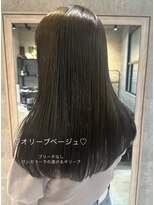 ルイス(L'wis)&nbsp;ブリーチなしカラー 透けるオリーブベージュ【L'wis乙津】