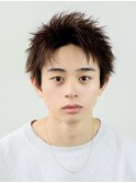 ビジネスヘアツーブロック刈り上げべリーショートアップバング