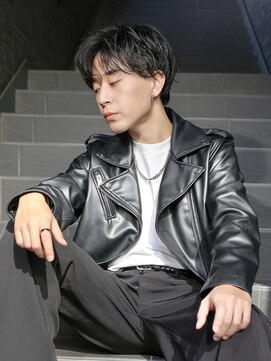 エムスラッシュ 新百合ヶ丘(M.SLASH) センターパート/黒髪/くせ毛風/ニュアンスデザイン/新百合ヶ丘