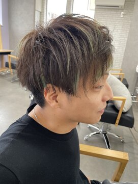 エアリコ メンズ*ハイライトオリーブカラー