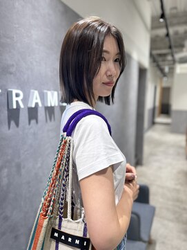 フレームプラス 御堂筋難波店(FRAME +) ボブ　酸性ストレート