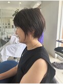 【50代・60代奈良】艶ショートボブ/髪質改善／ミセス/白髪ぼかし