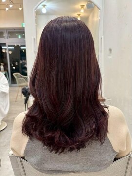 コンティロミー(CONTI ROMMY.) 20代～50代☆レイヤーカットローズブラウンフェミニンロング