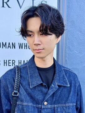 ナービス(NARVIS) メンズマッシュ/センターパート/ニュアンスパーマ