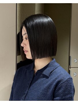 メゾンマイル 恵比寿(maison mile) #ブリーチなしダブルカラー#ワインレッド#ボルドーカラー#前髪