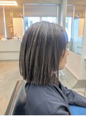 脱暗い白髪染め　白髪ぼかしハイライト　40代