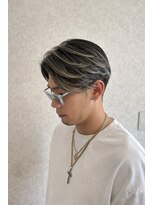 レガシーヘアーデザイン(Legacy hair design)&nbsp;【Taku】大人ハイライト×センターパート♪　天神/今泉