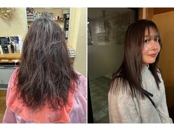 シンラヘアー(SINRAhair)の写真/【ネオメテオストレート取り扱いサロン☆】今までの縮毛矯正の概念が変わるケアストレート♪