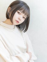 ハピル(Hapir)&nbsp;髪質改善　コンパクトボブ×フェイスインナー×ダークグレージュ