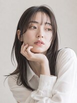 ムル 大倉山(muru) 黒髪でも涼しい軽めレイヤー×ナチュラルストレートヘア