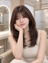 メラ 原宿(MELA) 【韓国レイヤーカット】暗髪でも艶っぽく柔らかいロングヘア