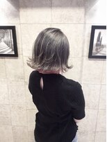 ステラプレミアム(Steller PREMIUM)&nbsp;グレイアッシュ/インナーカラー/外はねピンク