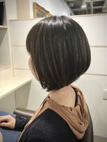 トムヘアーデザイン 楠葉店(TOM HAIR DESIGN) ナチュラル×おしゃれ　前下がりショートボブ