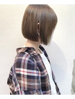 フロート 小阪店(float) ショコラベージュ_マロンベージュ Aラインボブ かきあげ