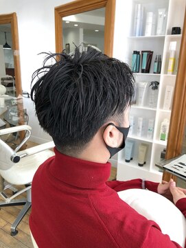 ヘッズ 本八幡店(HEADS) かき上げヘア ニュアンスマッシュ サイドパート 韓国マッシュ
