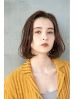 オースティン 調布アミックス(AUSTIN)&nbsp;大人かわいい前髪セシルカットココアブラウンフリンジウェーブ