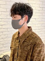 アルバム 池袋(ALBUM)&nbsp;ピンパーマアップバングコンマヘアスキンフェード_ba383222