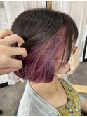 インナーカラーピンク×バイオレット