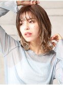 大人可愛い小顔美髪ツヤ髪外国人風くすみブラウン髪質改善A7