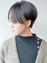 モリオフロムロンドン 原宿本店(morio from London) 【morio原宿】暗髪ショート　センターパートバング