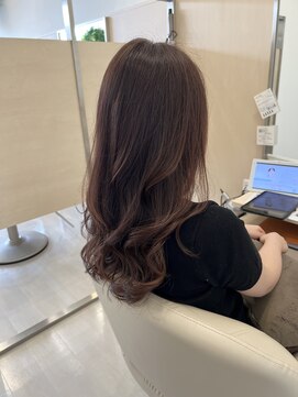 アドラーブル 長岡リバーサイド千秋店(adorable) ☆大人☆ロングレイヤー　巻き髪　ツヤ　赤堀味無しブラウン