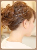綺麗めで可愛い編み込みアップ☆【mu-kichi三鷹】