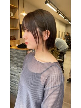 サンド 表参道(sand) ショートボブパーマ20代30代40代イヤリングカラー大人可愛い