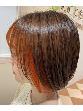 シャンプーボーイ オレンジ×インナーカラー☆