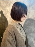 ナチュラルボブカットスタイル