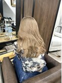 切りっぱなしボブ エアリーロング 美髪 ピンクブラウン