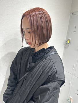 ウニレ バイ センス(unire by sense) 【飾磨/姫路】1ブリーチで作るオレンジベージュ×フィットボブ