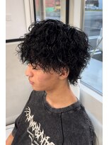 ホワイト(WHITE)&nbsp;ツイストスパイラル/スパイラルパーマ/メンズパーマ